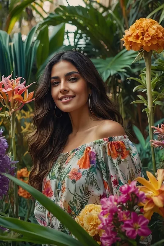 AI Photo Booth glamour transformation with artificial intelligence creating elegant, high-fashion photo styles