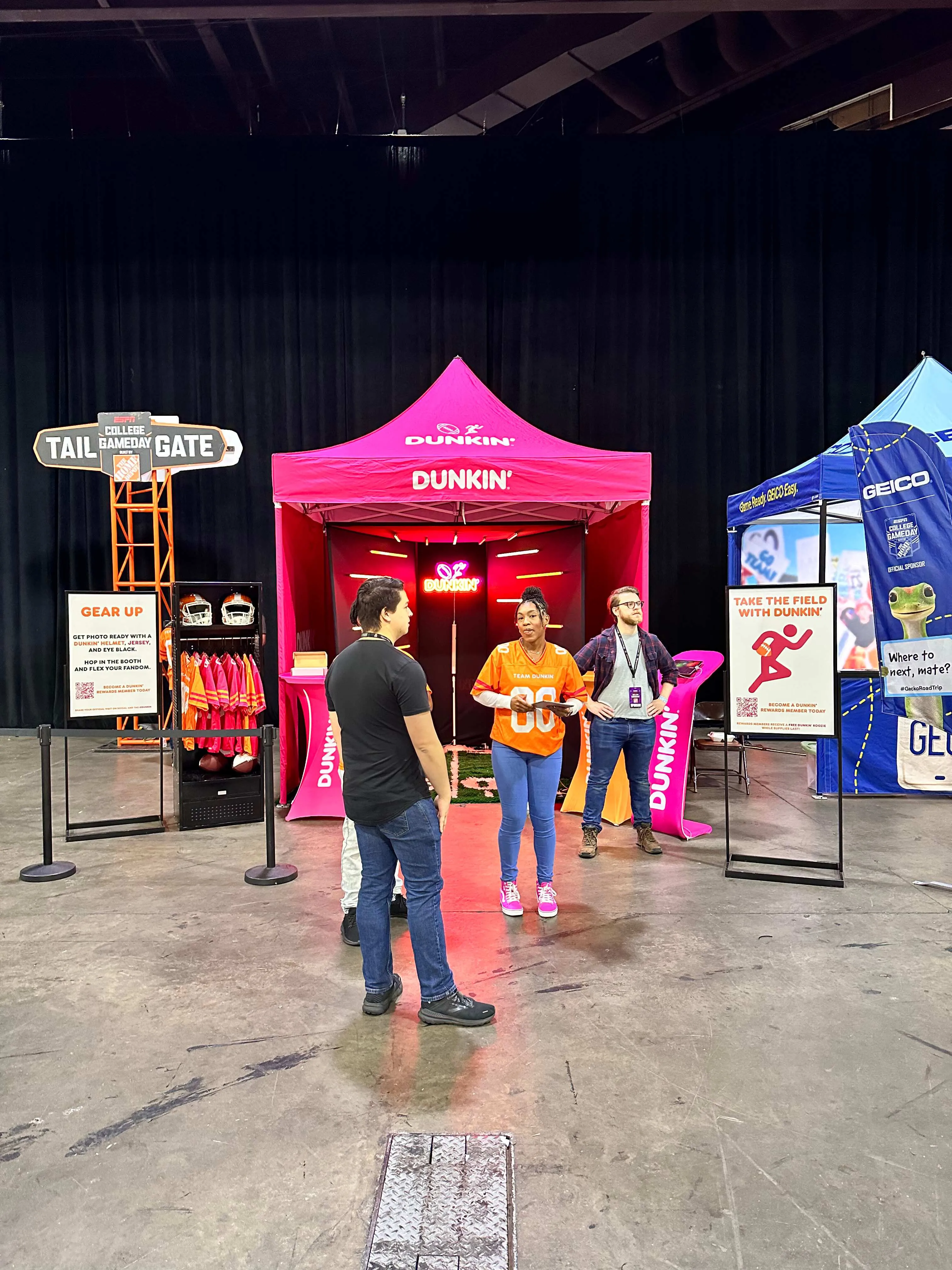 Interactive brand activation installation