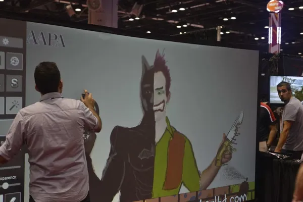 Custom branded graffiti wall photo booth activation