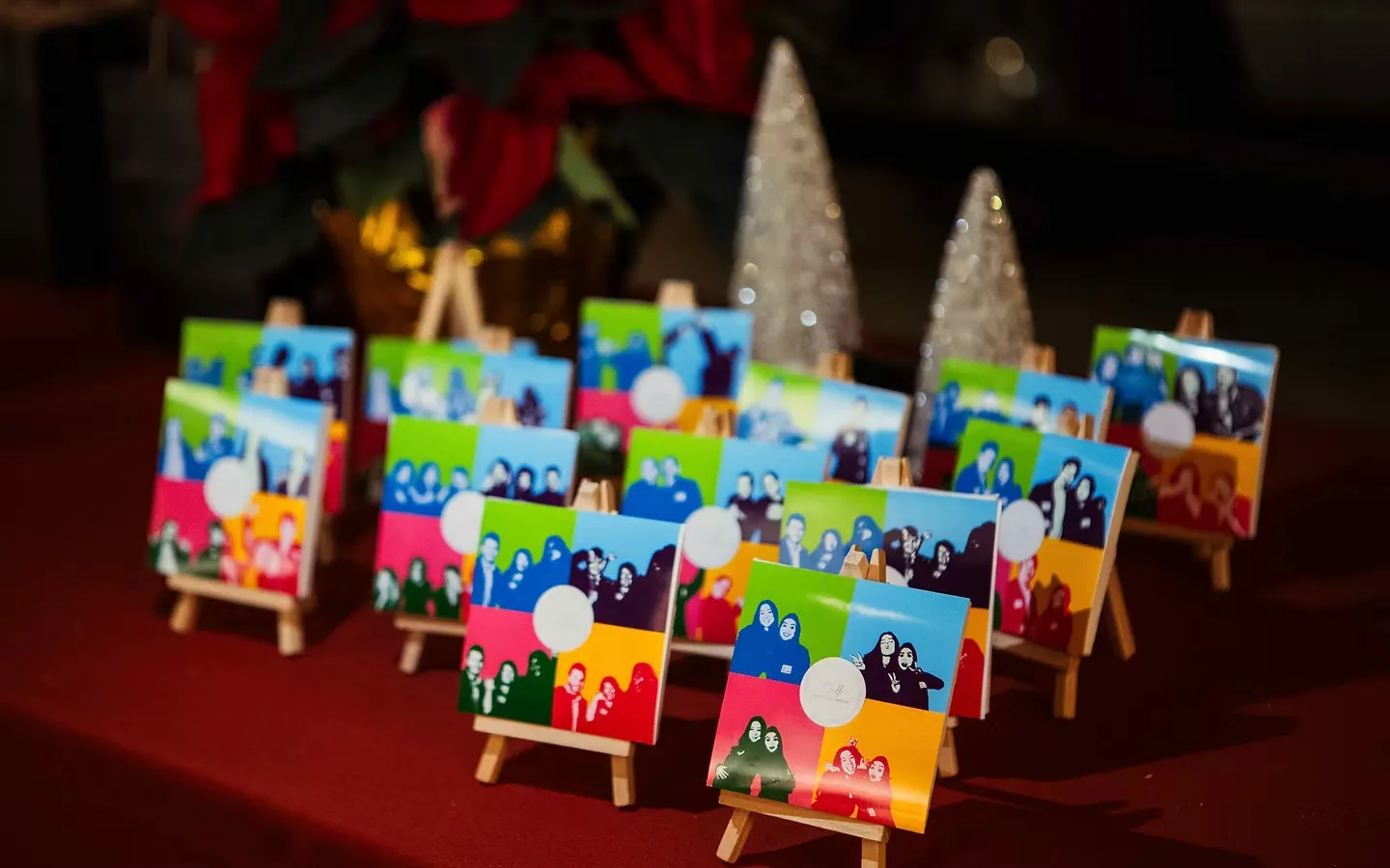 Luxury resort scene with sunset skyline green screen photo booth