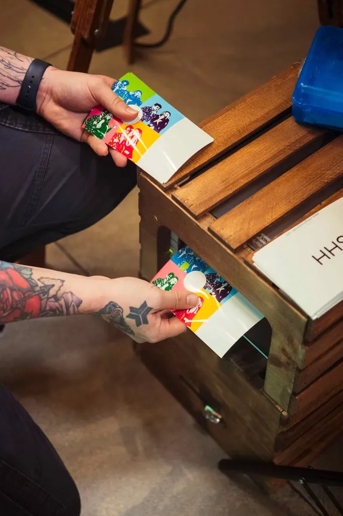 High fashion portrait on runway green screen photo booth