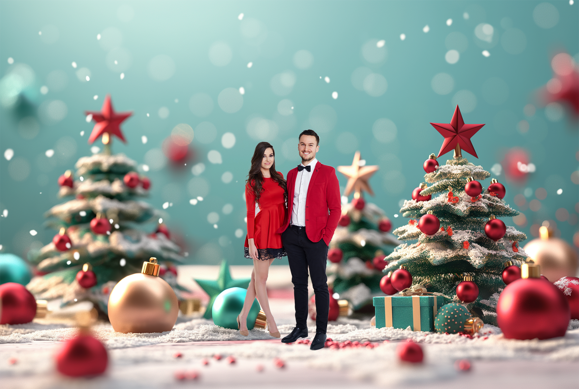 Background removal service for holiday party photos