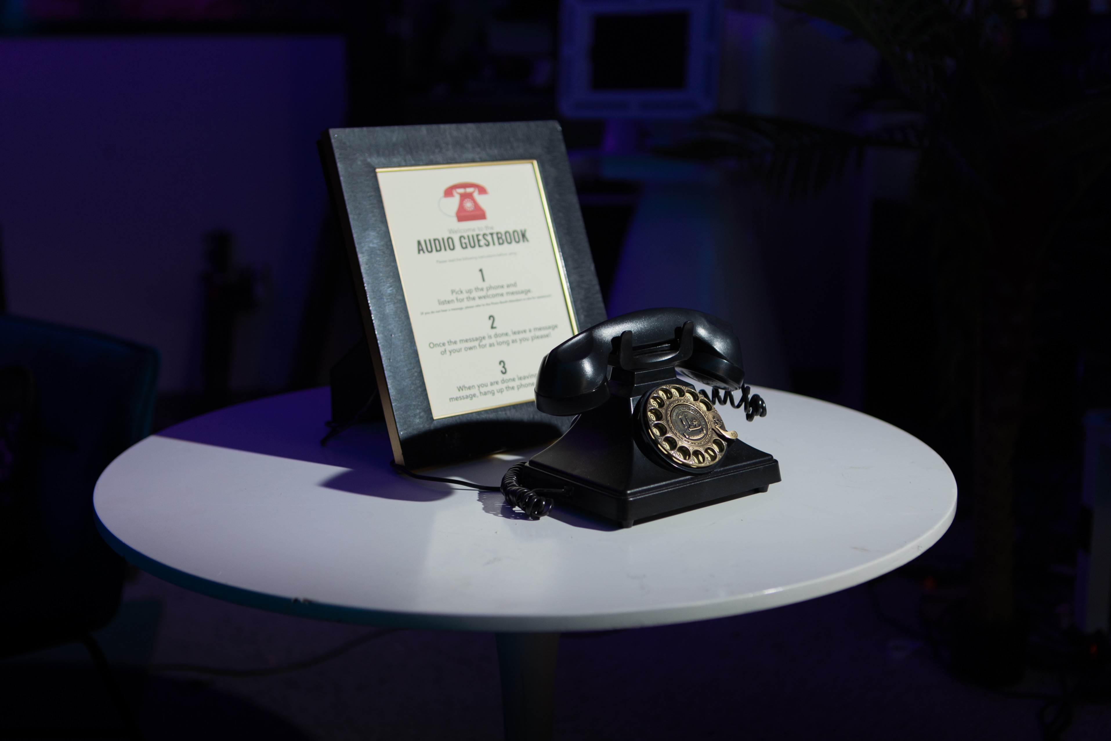 Audio guestbook rental for holiday events and office parties