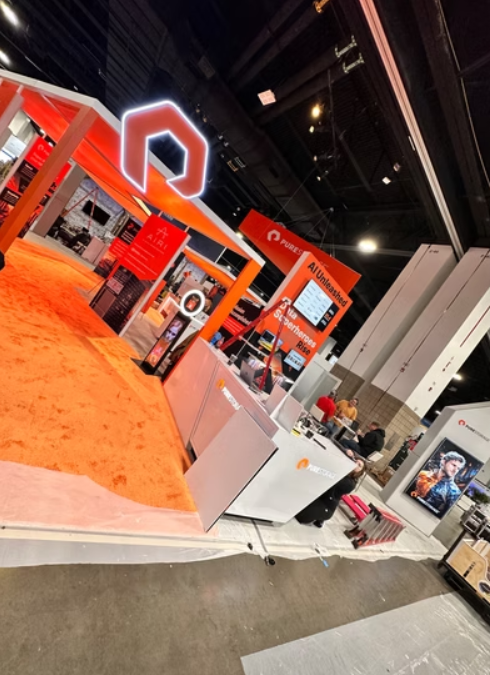 AI outputs on a TV screen