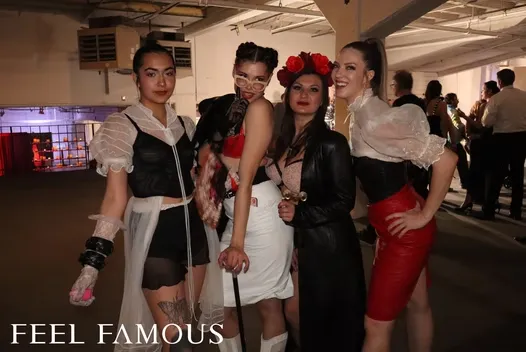 Roaming photo booth service with instant sharing at celebration